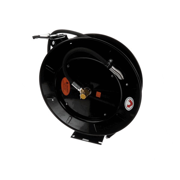 T&S Brass 5HR-242 Open Hose Reel With 3/8' x 50' Epoxy Coated Steel