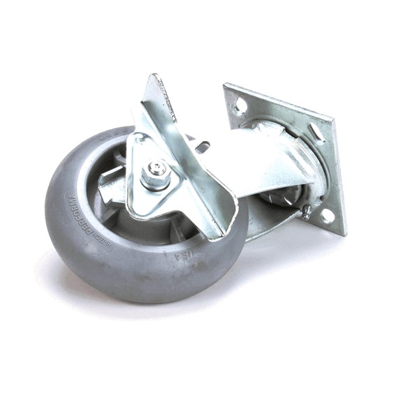Carter Hoffmann 18301-6435 Banquet Cart Swivel With Brake Rubber 6" Grey