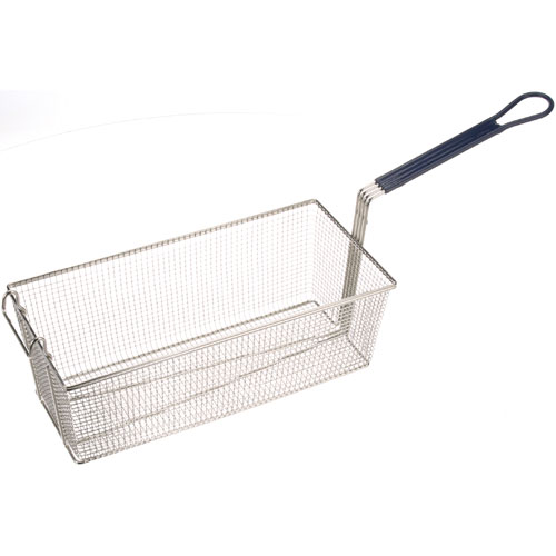 Cecilware V175A Twin Fryer Basket Blue 17-1/8" L, 8-1/4" W, 6" H Font Hook, Blue Plastic coated Handle