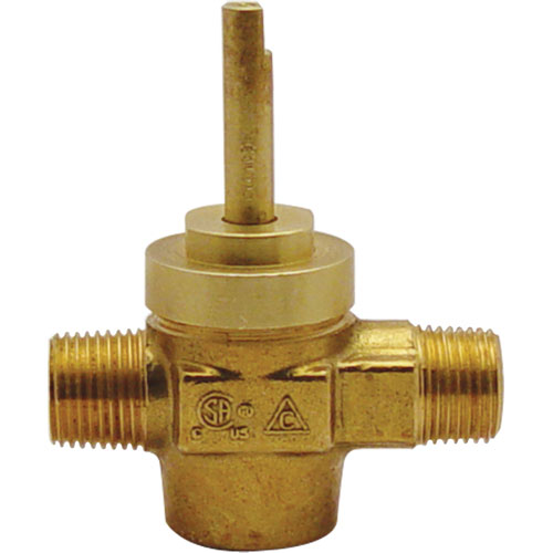 ROYAL RANGE 531AW20 1/2" MPT Valve Assembly W /Chrome Knob and L-Shaped Handle