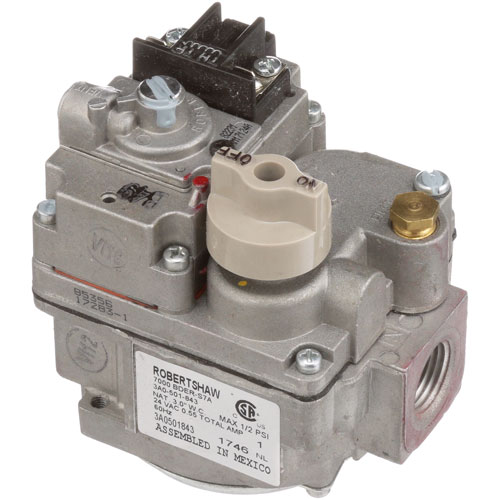 Frymaster 8070869 Natural Gas Safety Valve W/ 1/2" Female Pipe Thread, 3.5" Water Column, 24/12 VDC,