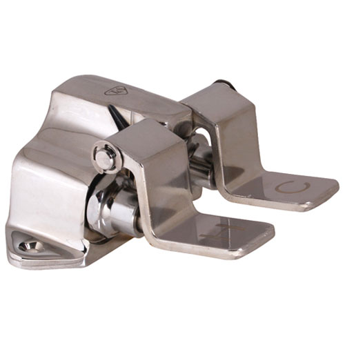 T&S Brass B0502 Pedal Valve , H&C,Floor,Leadfree