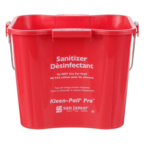 San Jamar KPP256RD 8 Qt Red Kleen Pail Pro