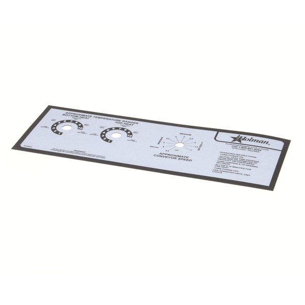 Star Mfg 2M200818 Holman Conveyor Oven Label 210HX 214HX