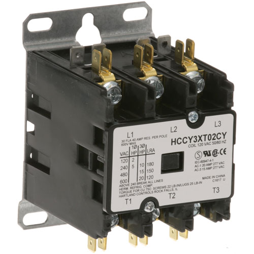 Middleby Marshall A28067 3-Pole Contactor 30/40A 120V
