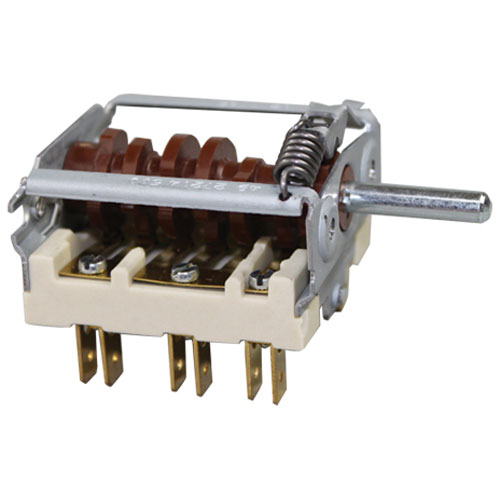 Lang LG2E-30304-09 Rotary Switch W/3/16" D-Stem, 6 Heat; 16A/250V