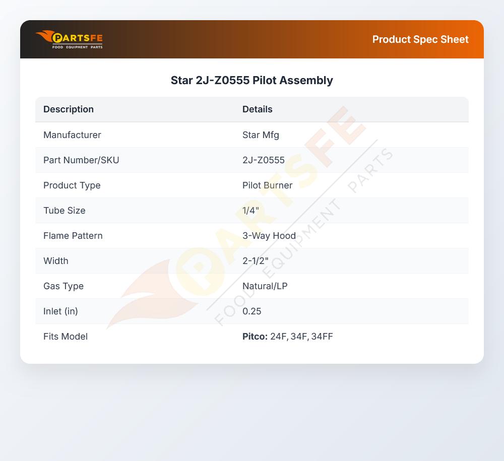 Star 2J-Z0555 Pilot Assembly