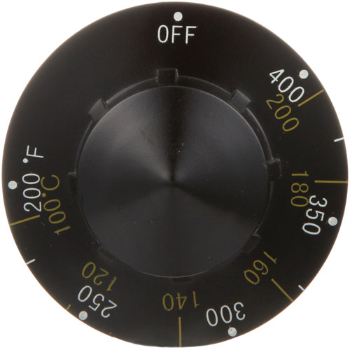 Frymaster 12051 Fryer Thermostat Knob 400&deg;F-200&deg;F 2-1/4" DIA