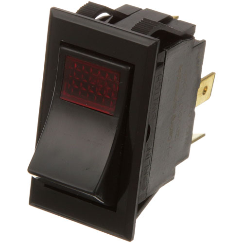Pitco 60046201 Rocker Switch Red Lighted 15A 125V 7/8" X 1-1/2"