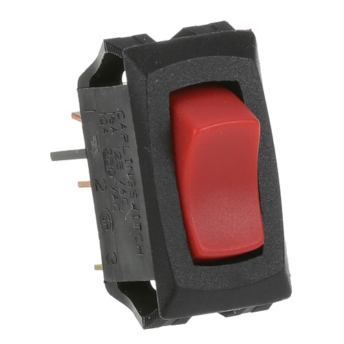 Bloomfield 6710-23 SPST Red Lighted Rocker Switch, On/off,  9/16 X 1-1/8