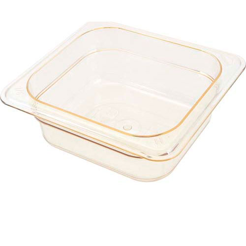 Cambro 62HP-150 Food Pan , H-Pan,1/6,2.5"D,Amber
