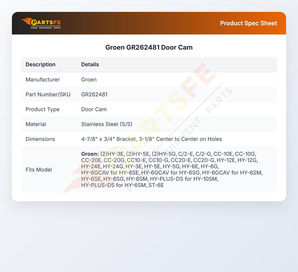 Groen GR262481 Door Cam
