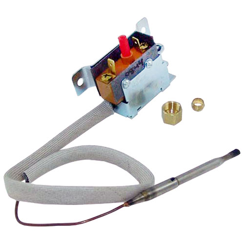Keating 004341 Fryer High Limit Thermostat Manual Reset 1/4" X 4" 30"