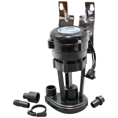 Manitowoc 84-8078-3 Water Pump W/ Hose Connections, 1" & 5/8" OD