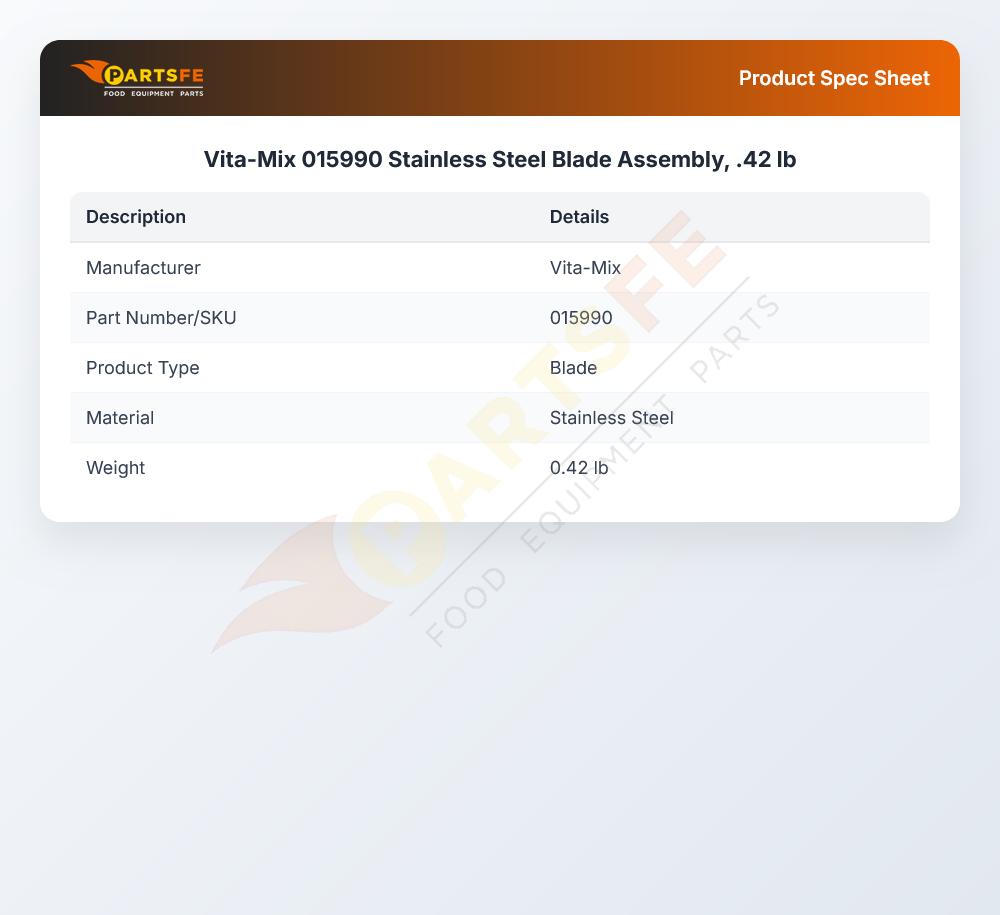Vita-Mix 015990 Blade Assembly
