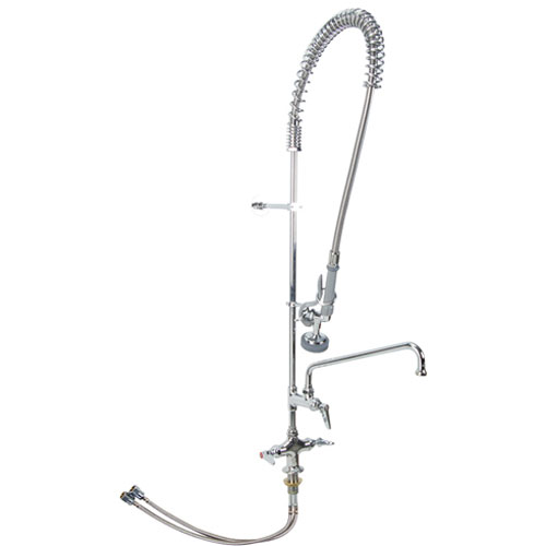 T&S Brass TSB0113ADF12B Pre Rinse Deck Mount W/Add-On Faucet