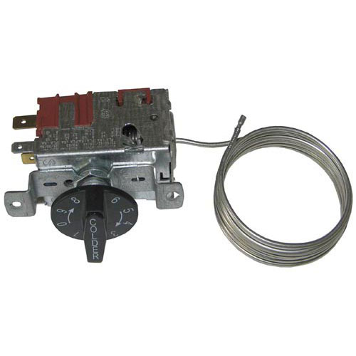 True E800393 Thermostat, 19F To 40F,42" Cap, W/Dial 1-9