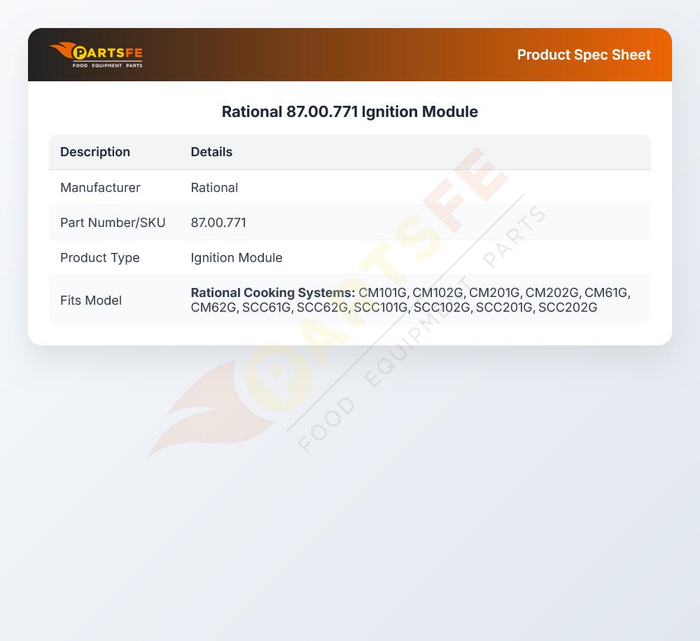 Rational 87.00.771 Ignition Module