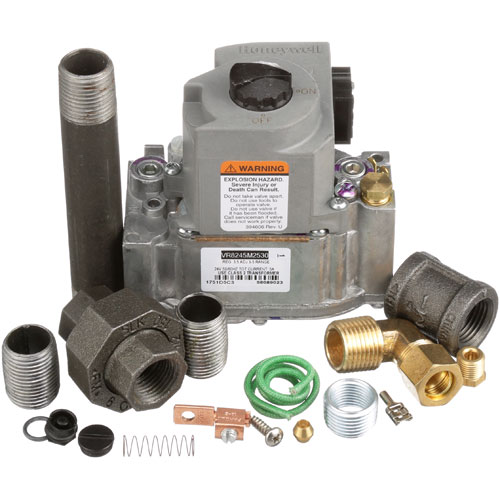 Blodgett 20288 1/2" Natural/LP Gas Safety Valve W/ 1/2" X 5" Pipe Nipple, 1/2" Union and  1/2" Coupling
