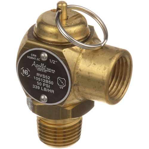 Cleveland KE50998 Safety Valve 1/2"M X 1/2"F, 339LBS/HR