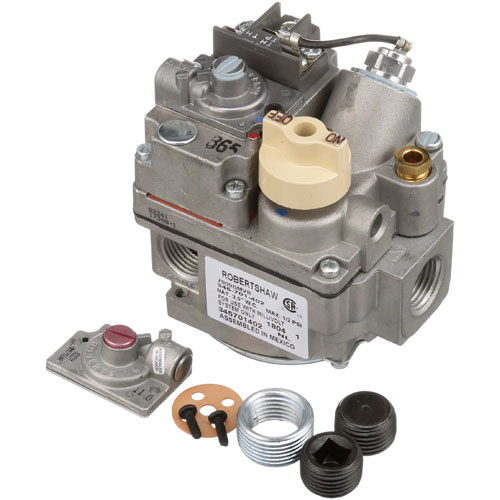 Hobart 721040-00002 Fryers NAT Gas Combination Valve W/ Pressure Regulator, 1/2" FPT IN X 3/4" FPT OUT