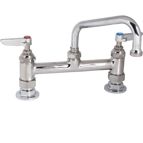 T&S Brass B0222 8" Deck Faucet, 6" Spt,Leadfree