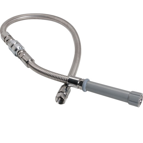T&S Brass B044V9 Flexible Hose with Backflow Prevention, Lead-Free 44"