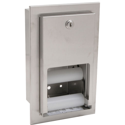 Bradley BDY5412-000000 Tissue Dispenser, Recessed,S/S