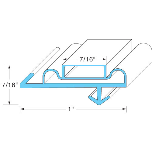 Anthony 02-10090-0010 Door Gasket 28-3/4W X 64L OD