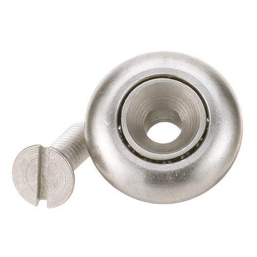 Traulsen 07386 S/S  Drawer Slide Bearing Roller W/ Screw and Stud, 1-3/32" x 3/8" x 1/4"-20