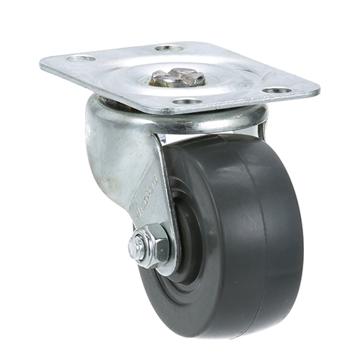 Dean 8102141 2" X 3/4" Plate Mount Swivel Caster W/o Break, 100 LB Load Capacity