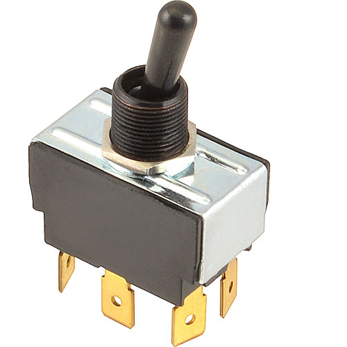 Lang LG2E-30303-16 Toggle Switch On/Mom/On, Black