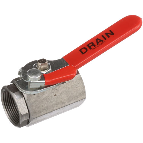 Dean 806-4145 1-1/4" FPT Fryer Drain Valve W/ Handle