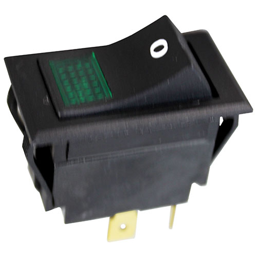 Hatco 02-19-215 Green Light Rocker Switch W/ 1/4" Tab, 10a/250VAC