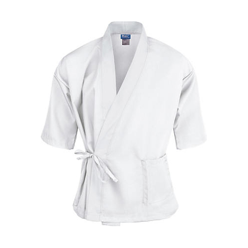 Allpoints 2129WHWHXL KNG XL Sushi Chef Coat White 3/4 Sleeve